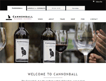 Tablet Screenshot of drinkcannonball.com